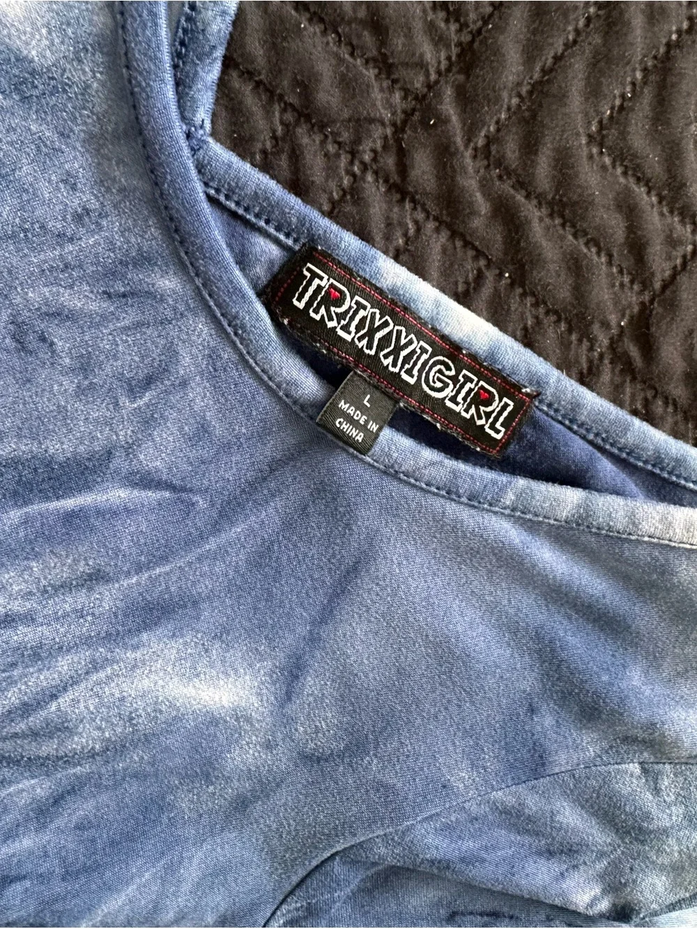 Trixxi Blue Tie-Dye Lounge Top